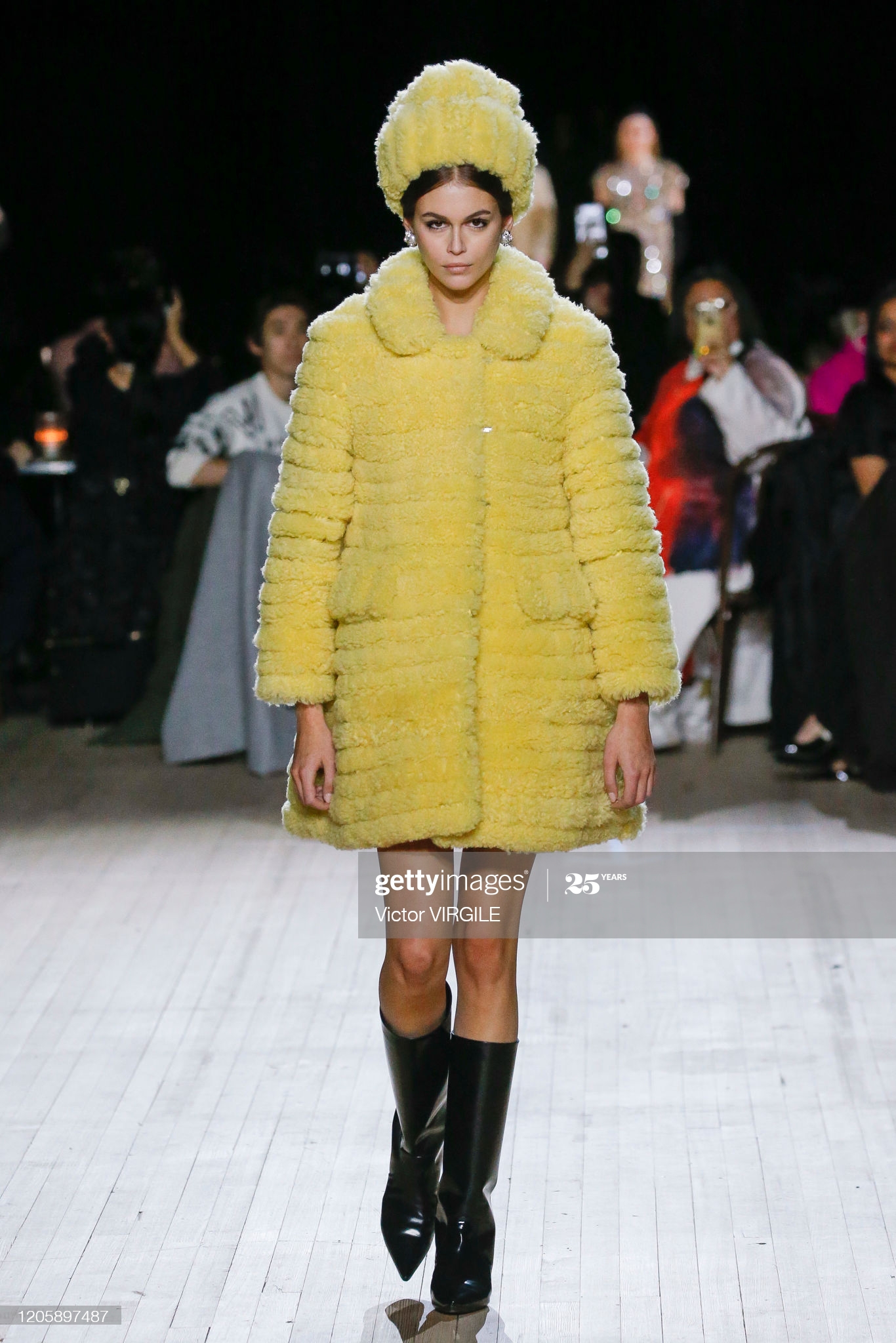 NEW YORK, NEW YORK - FEBRUARY 12: Kaia Gerber walks the runway at the Marc Jacobs Ready to Wear Fall/Winter 2020-2021 fashion show during New York Fashion Week on February 12, 2020 in New York City. (Photo by Victor VIRGILE/Gamma-Rapho via Getty Images)